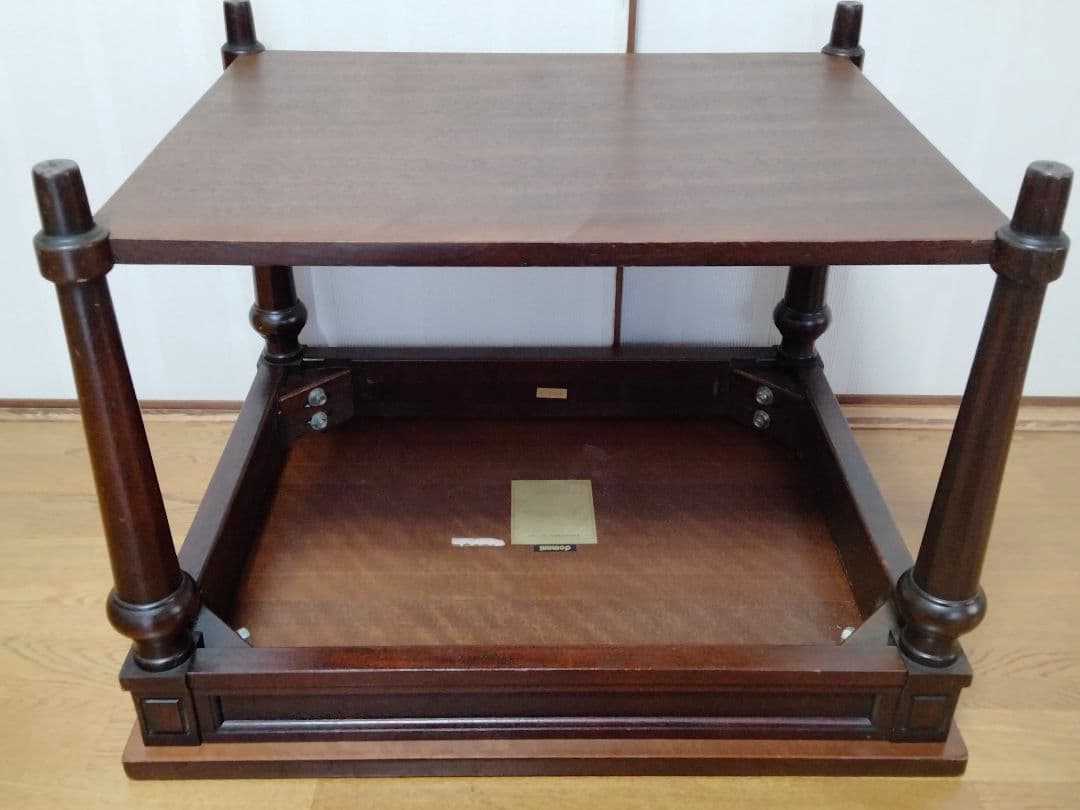 【カリモク】昭和レトロ　サイドテーブル　ドマーニ