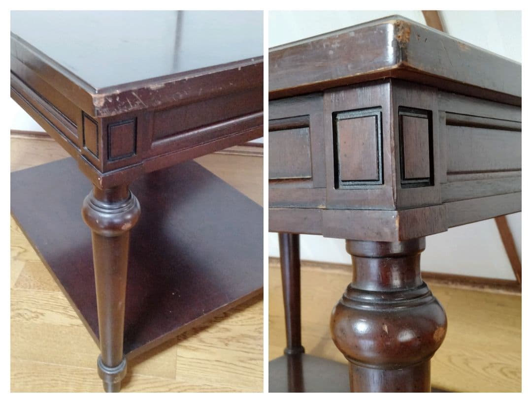 【カリモク】昭和レトロ　サイドテーブル　ドマーニ