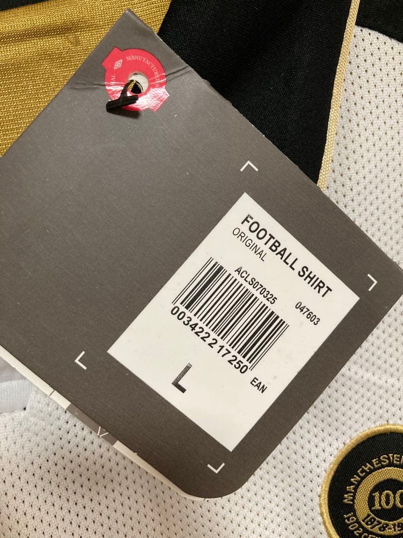レア商品！02-03マンチェスターユナイテッド100周年 ベッカム ユニフォーム
