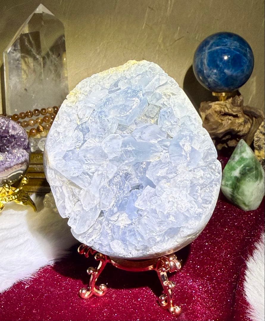 セレスタイト台座セット Select by Amulet〜天然石〜