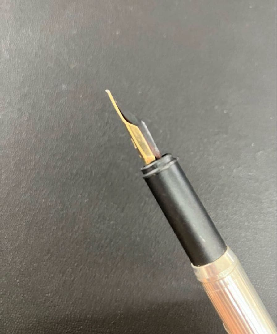 A.DUNHILL ダンヒル 万年筆 ライン スターリングシルバー EF