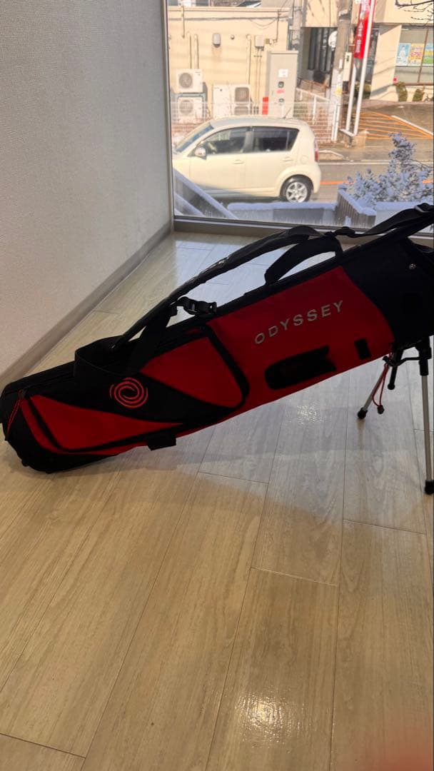 ODYSSEY スタンドバッグ 赤黒