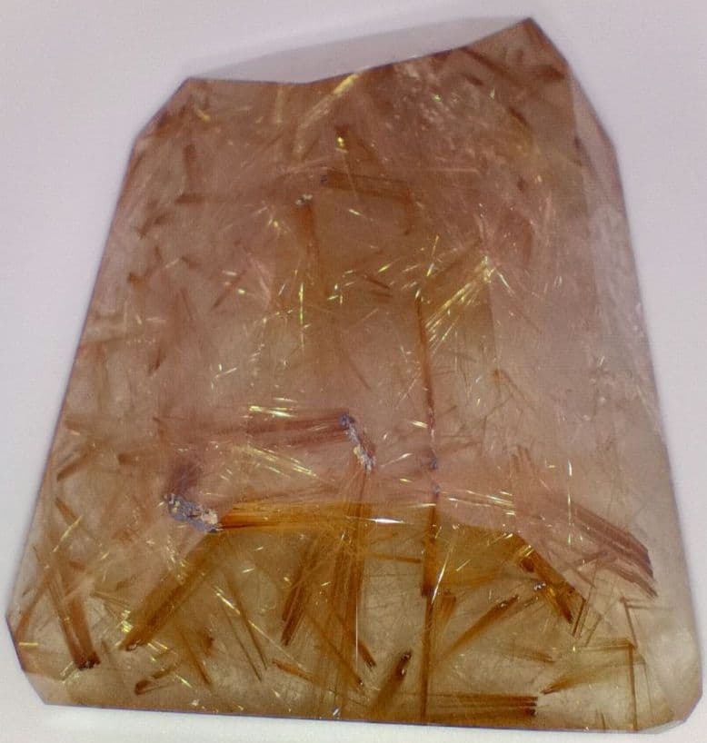 レア ゴールド タイチン ルチル 原石 クラスター 台座付き 高さ7.1cm