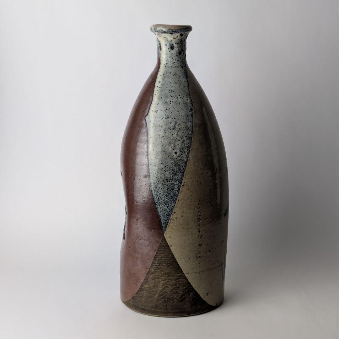 虫明焼 大徳利 酒器 花生 花器 やきもの 岡山 山陽 民窯 民藝 骨董 古美術