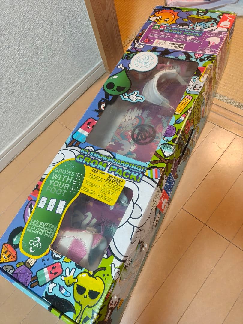 K2 GROM PACK lil kat キッズスノーボード セット