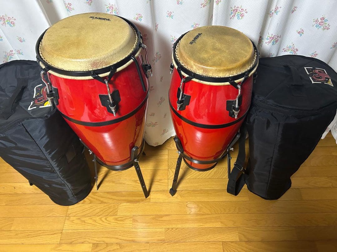 MEINL コンガ 2台 セット レッド