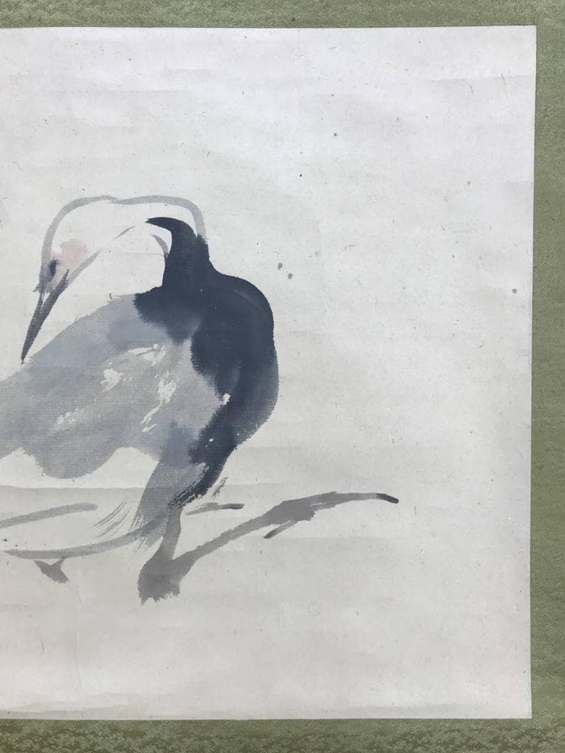 模写/竹内栖鳳/鶴図/花鳥図/ツル図/横物/掛軸☆宝船☆AE-267