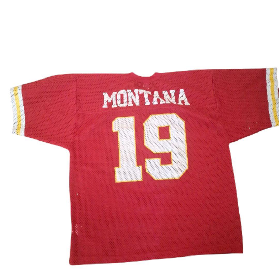 希少 90s USA製 NFL チーフス ジョー・モンタナ ジャージ L 赤