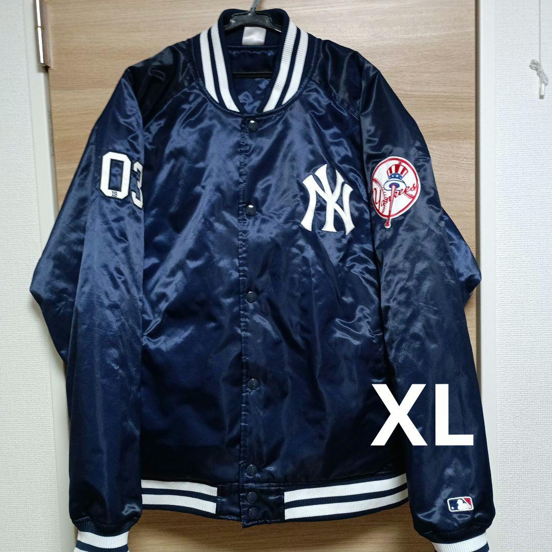 XL スタジャン ネイビー　ニューヨークヤンキース　ファナティクス