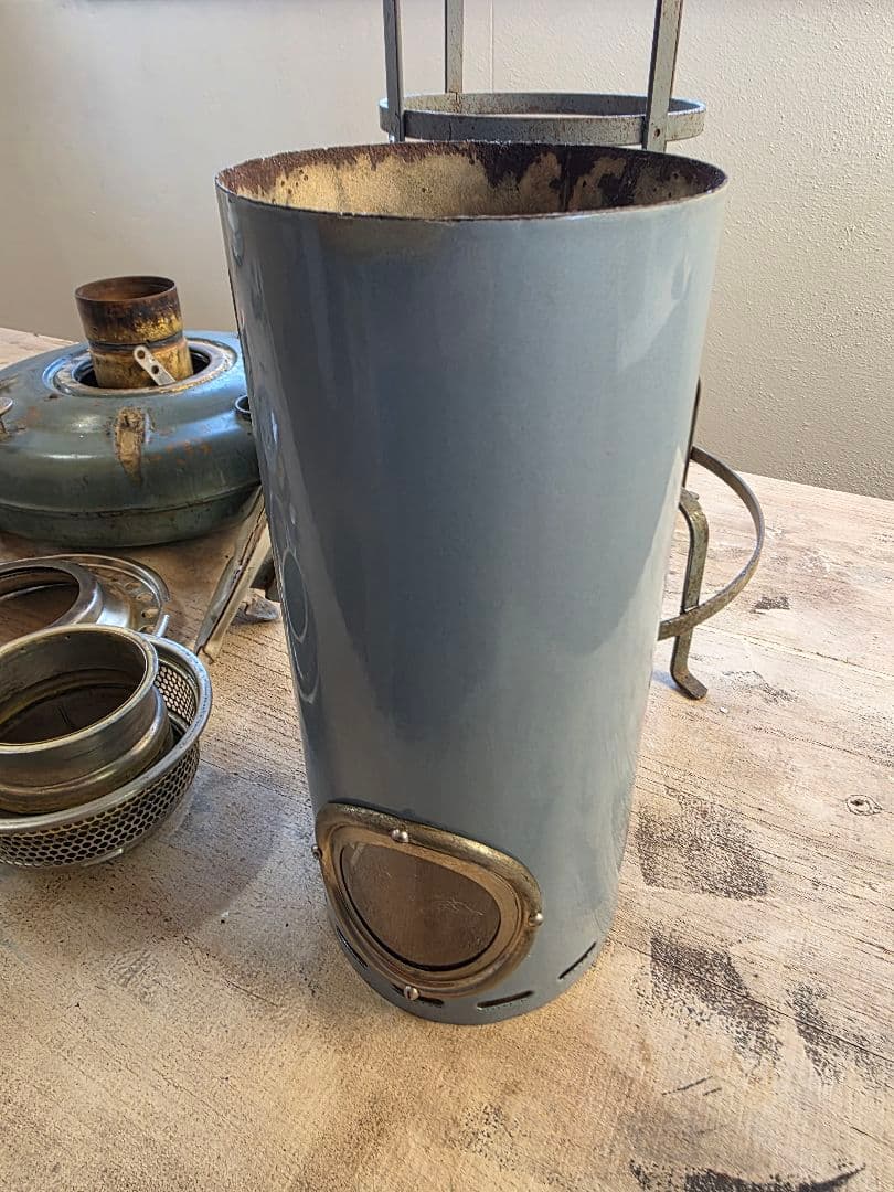 w*a様 激レア美品　 アラジンストーブ　8型 ビンテージストーブ　ブルーグレー