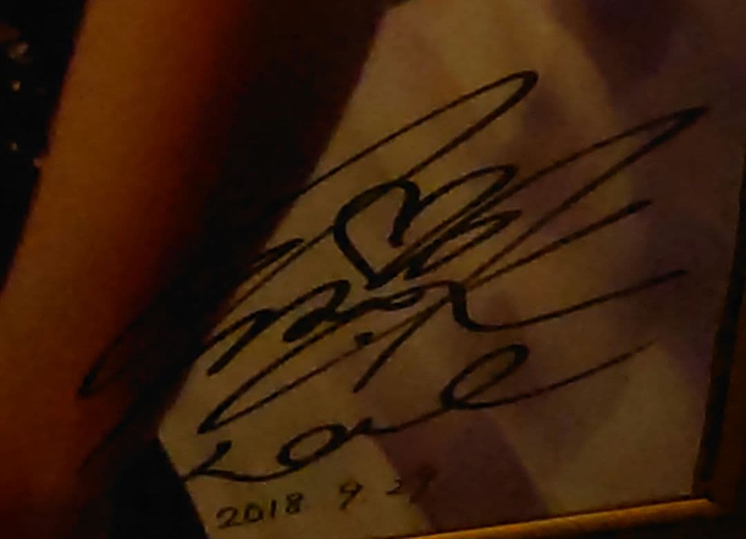 倉木麻衣　直筆サイン入り広報用ポスター