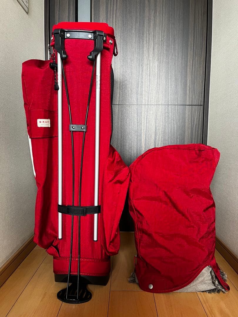専用　新品同様！極美品！オノフONOFF スタンドキャディバッグ レッド