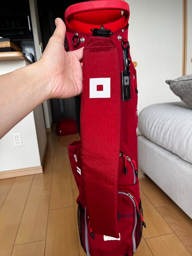 専用　新品同様！極美品！オノフONOFF スタンドキャディバッグ レッド