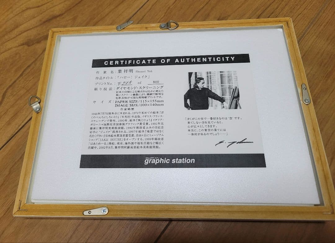 最終的お値下げ！！　葉祥明　ジェイクと海の仲間たち　限定品　No.785