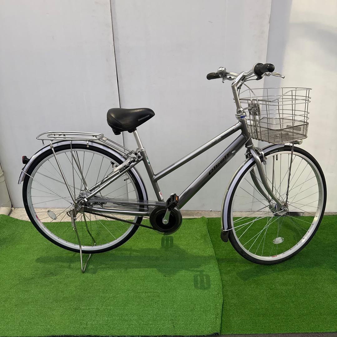 ブリヂストン アルベルト自転車27インチ 内5速 シルバー美品【引き取り限定】