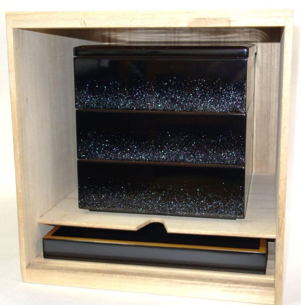 輪島塗 未使用 日の出波 重箱