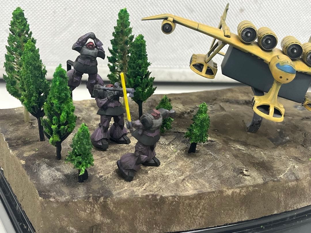 完成品　旧キット1/550 ミデア 　ドム（ジェットストリームアタック付き）