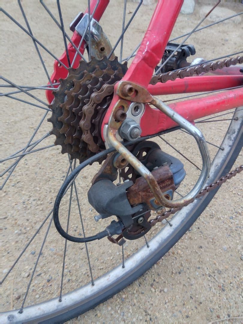 WEEKEND BIKES クロスバイク　26インチ 赤色 　アルミフレーム