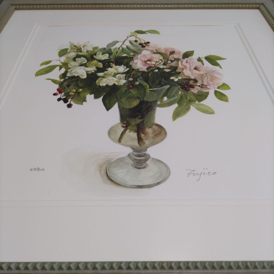 橋本 不二子 限定版画 額装 ☆直筆サイン・エディション有り ☆大判サイズ