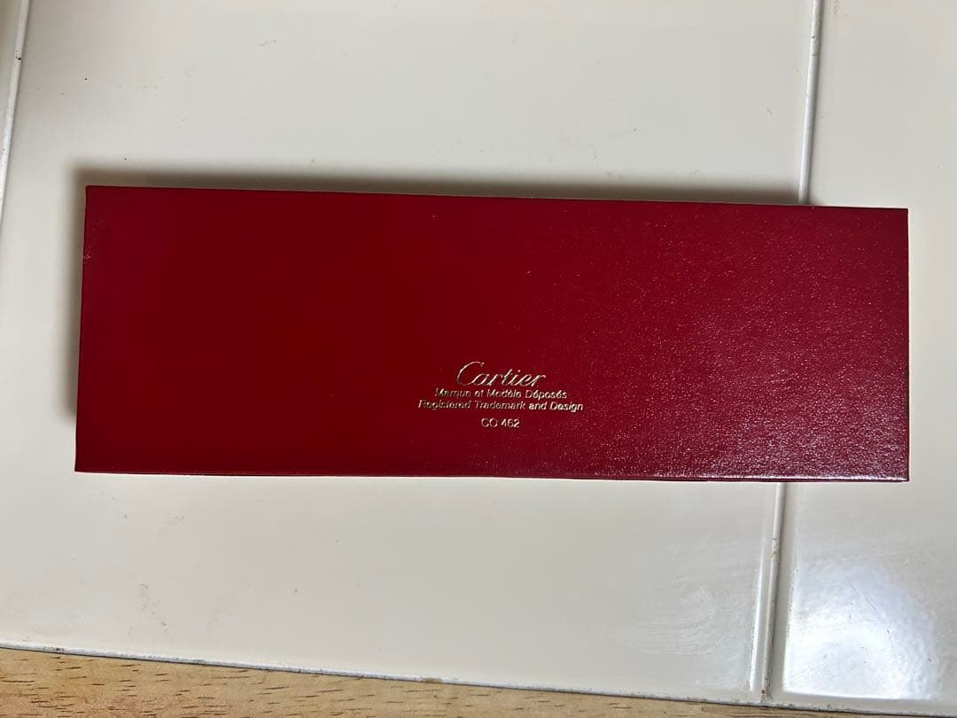 Cartier ツイスト式ボールペン シルバー×ゴールド　本体と箱