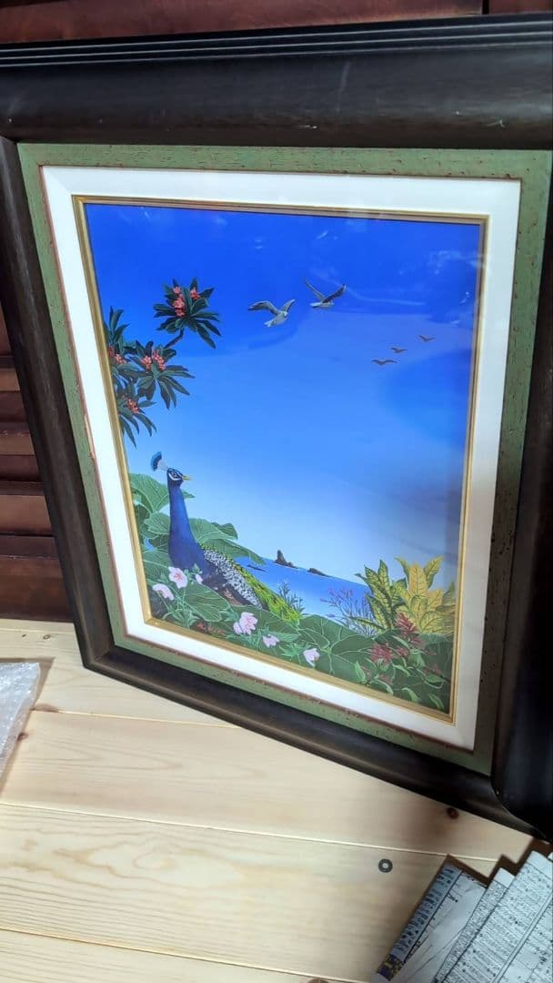 北久美子 油彩画 風の視線 6号