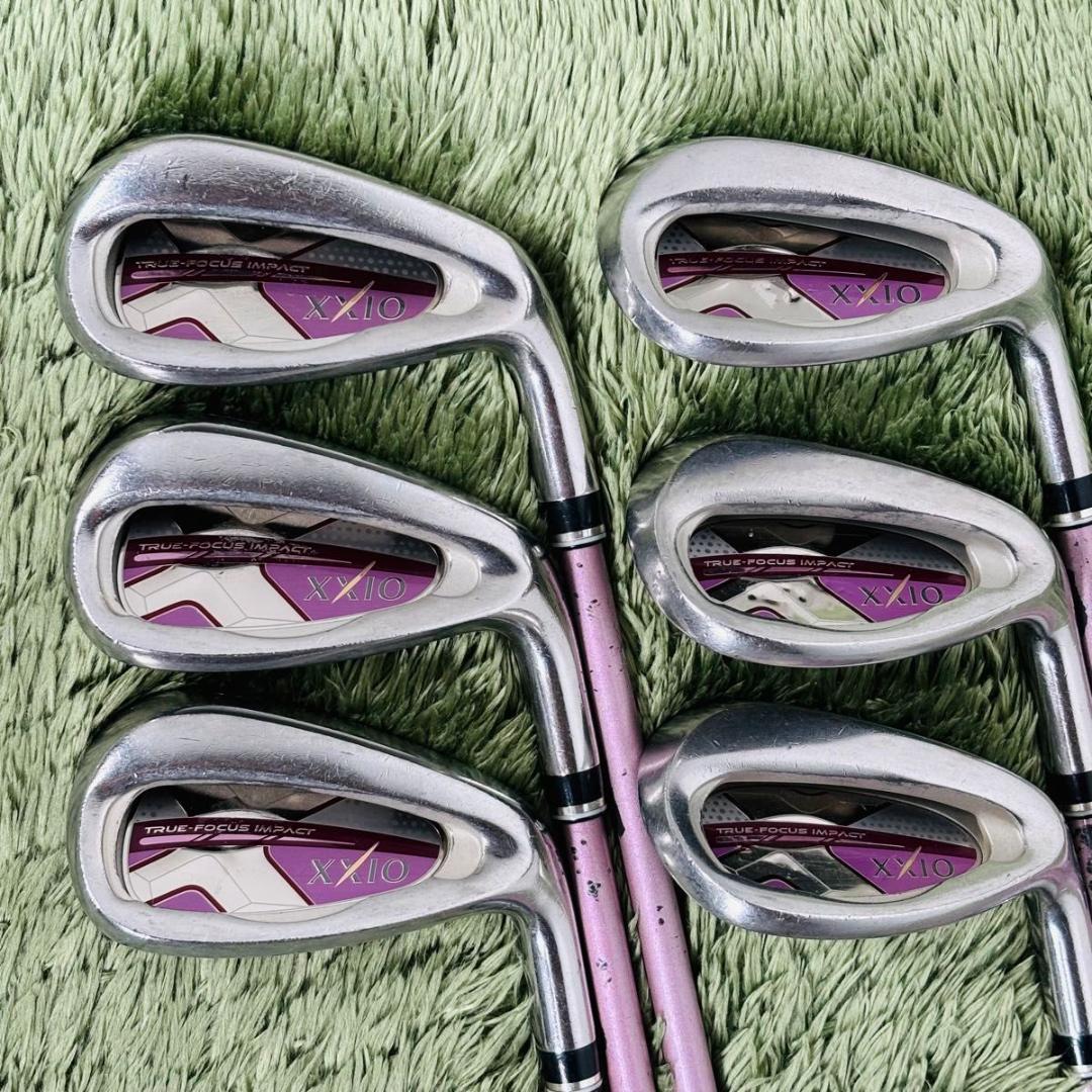 ゼクシオ 10代目 MP1000 ボルドー アイアン6本セット レディースゴルフ