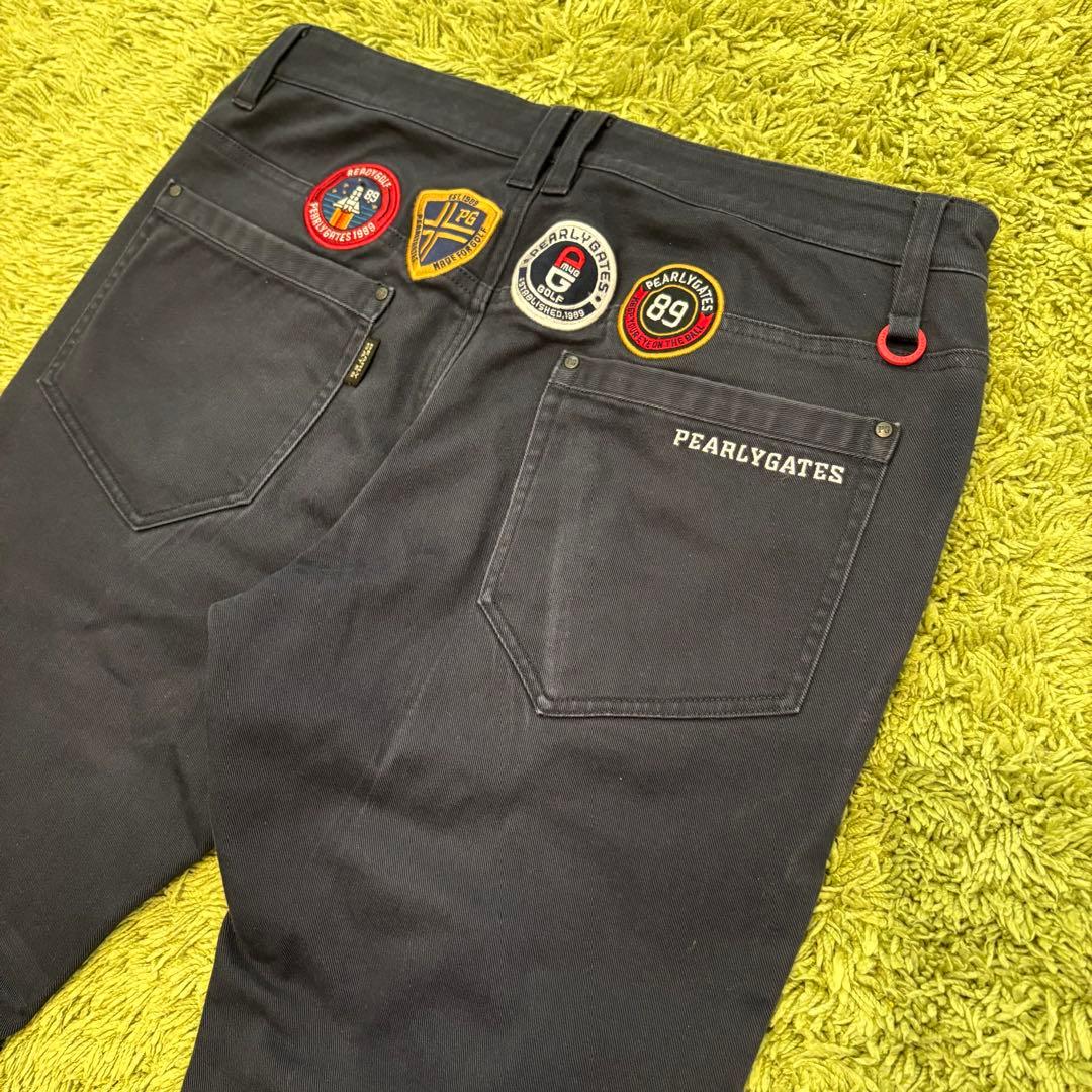 パーリーゲイツ PEARLYGATES メンズパンツ 暖パン ワッペン サイズ5