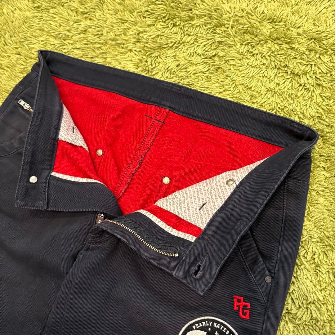 パーリーゲイツ PEARLYGATES メンズパンツ 暖パン ワッペン サイズ5