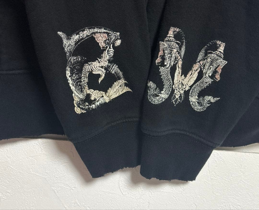 BABYL FOX GOD MANDALA ダメージパーカー Ｌサイズ