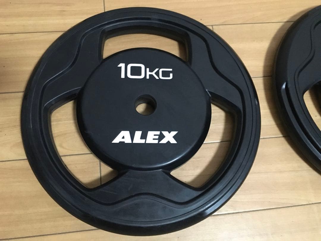 ALEX BPRラバープレート10kg × 2枚