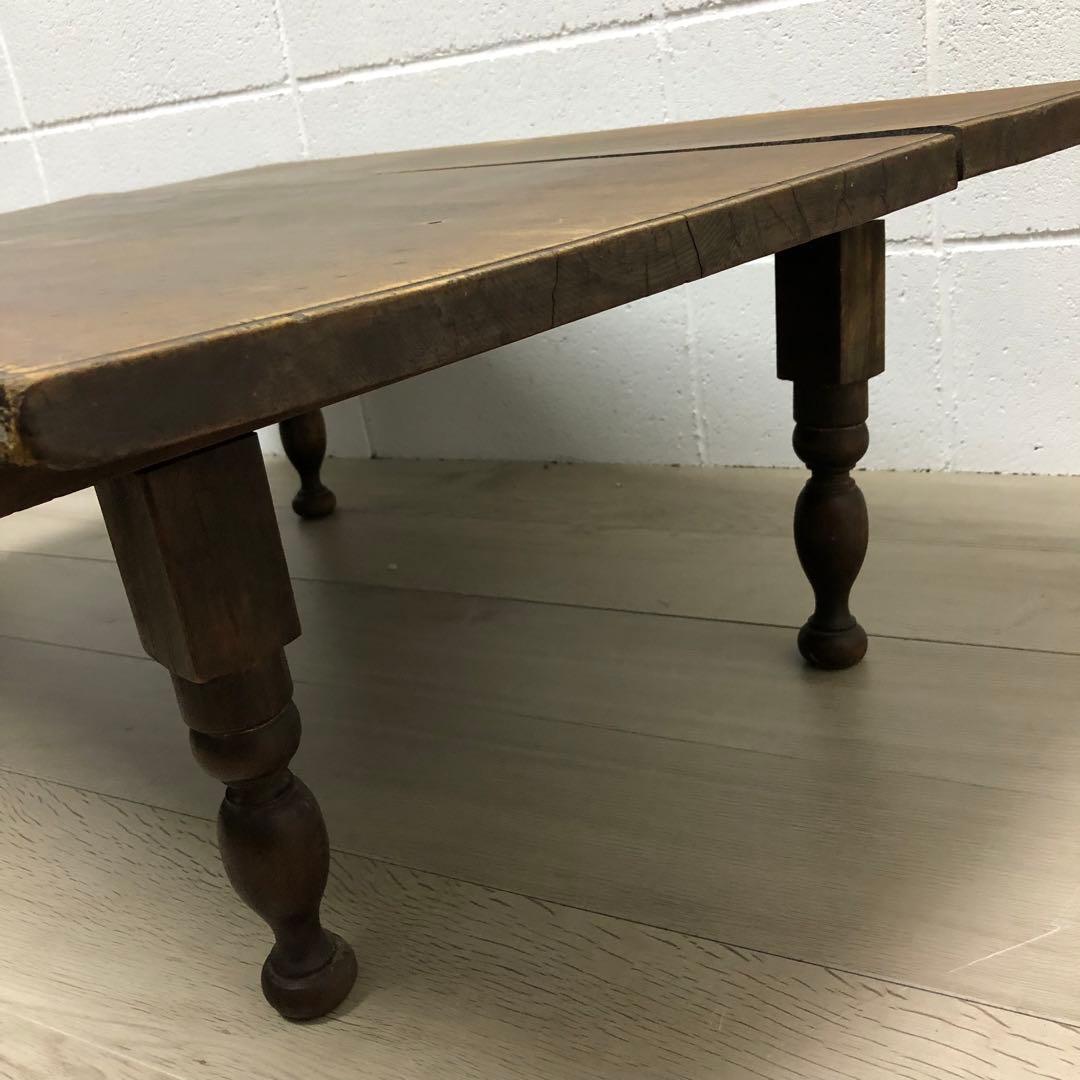 昭和レトロ　ちゃぶ台　木製　文机　座卓　ブラウン　作業台