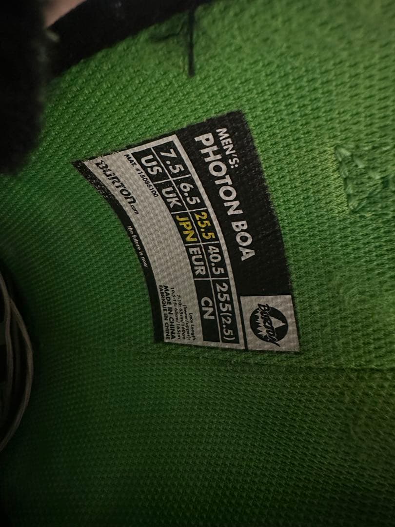 BURTON PHANTOM スノーボードブーツ ブラック/グリーン