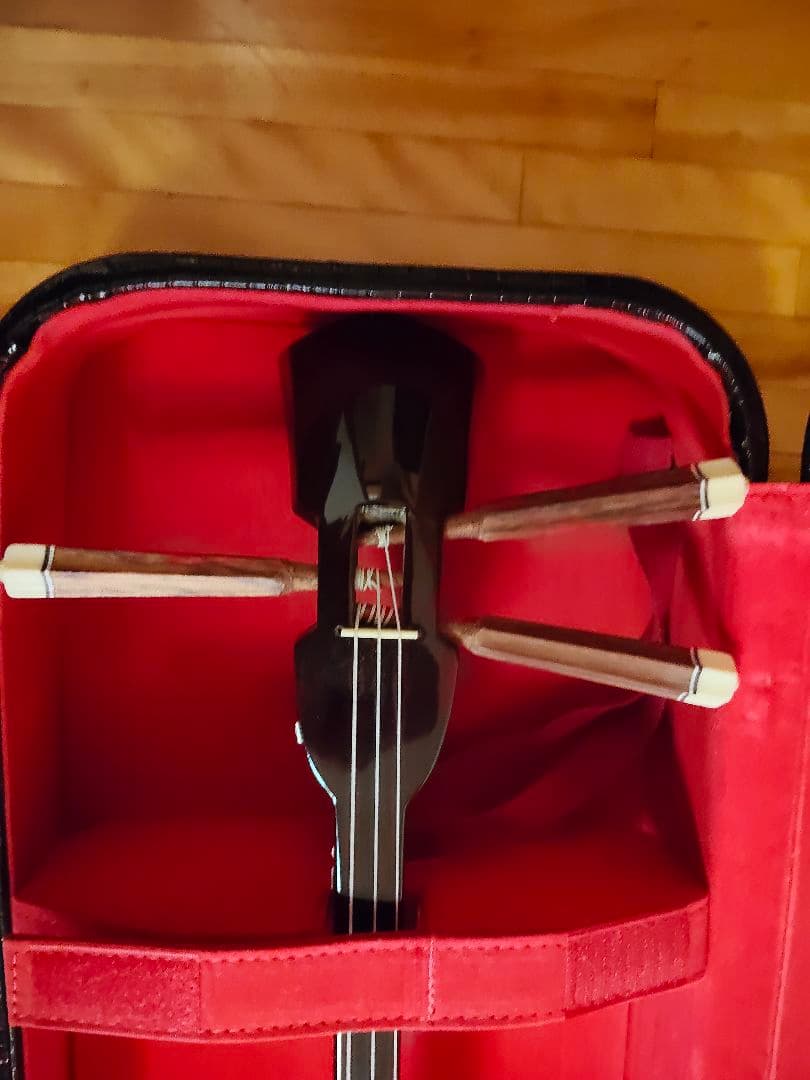 三線本体 ヘビ皮 ケース付き