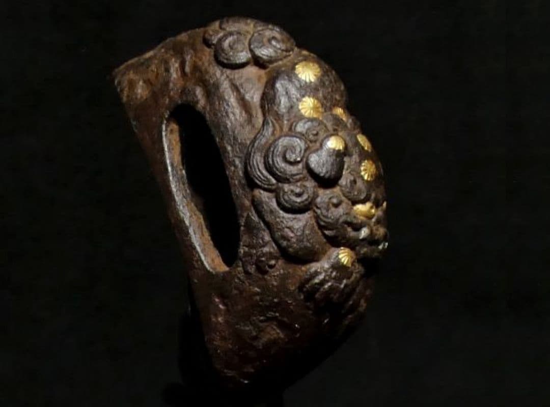 鉄製金箔装飾鍔