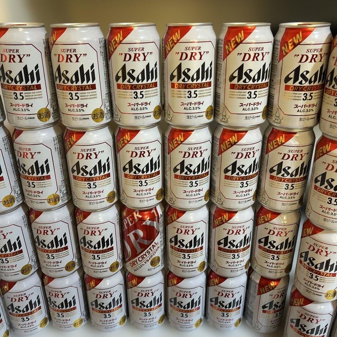 60本セット　アサヒ　ドライクリスタル　ビール　生ビール　お酒　発泡酒　3.5%