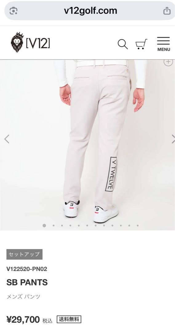 V12 golf セットアップ