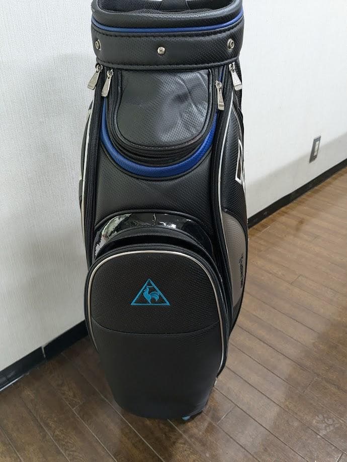 le coq sportif ゴルフキャデイバッグ ブラック/ブルー