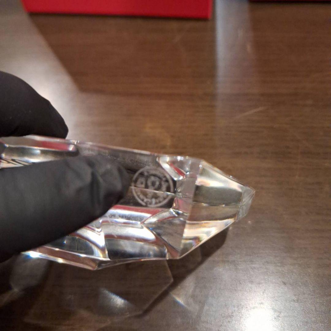 Baccarat 招き猫 セットとクリスタルロゴプレート(非売品)の計3点セット