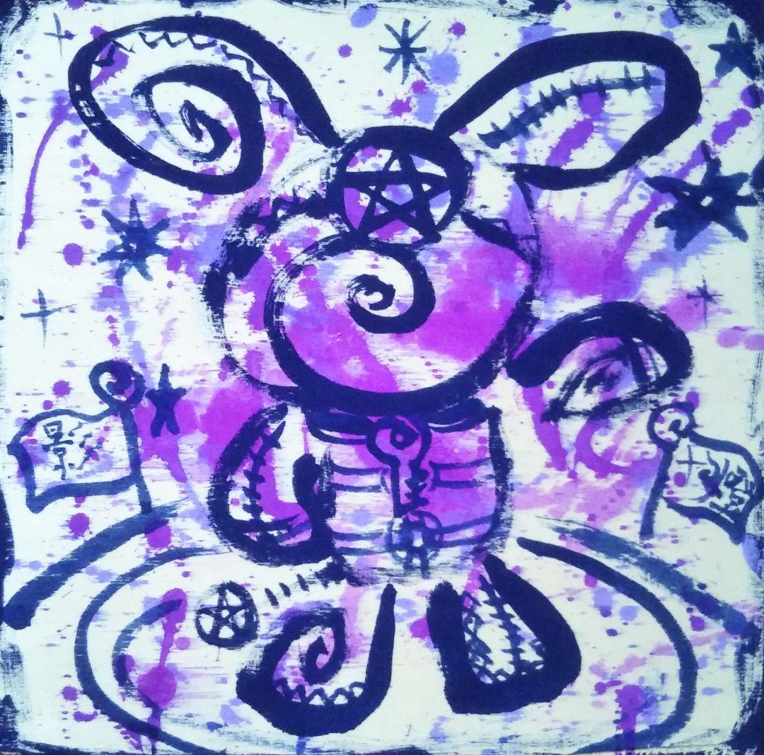 《キャラクター崩壊計画》絵画作品☆和モダンな反芸術