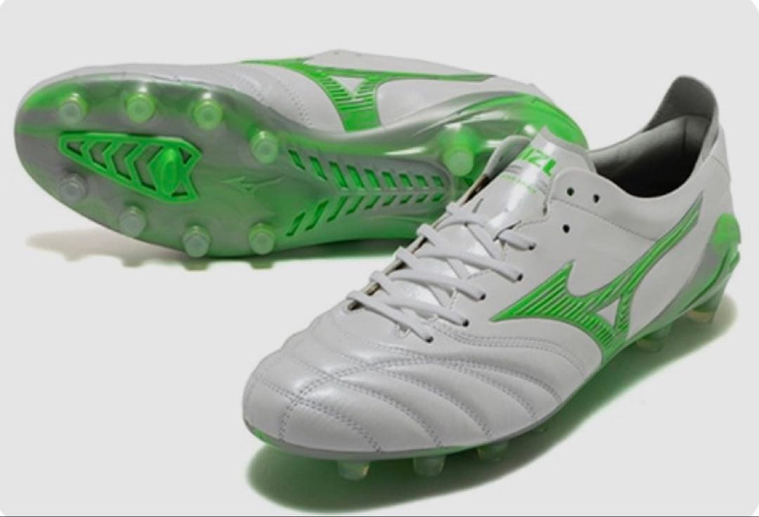 ミズノmizunoスパイクモレリアグリーン限定　ナイキアディダスアシックス