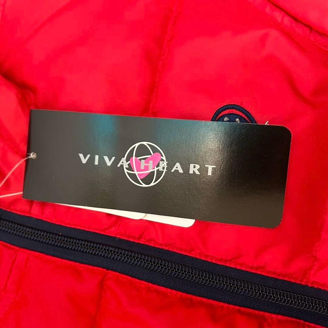 未使用タグ付き　VIVA HEART ダウンベスト　40 レッド　ゴルフ　L相当