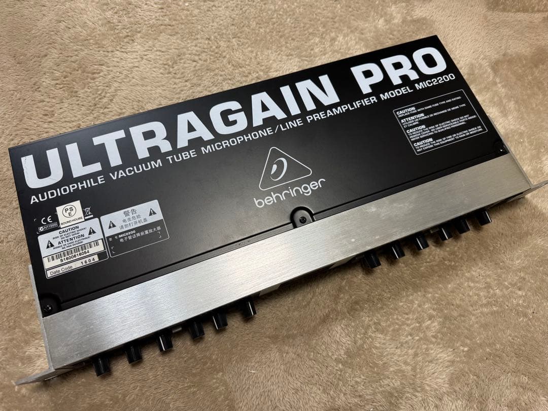 配信機器・PA機器・レコーディング機器 BEHRINGER ULTRAGAIN PRO MIC2200