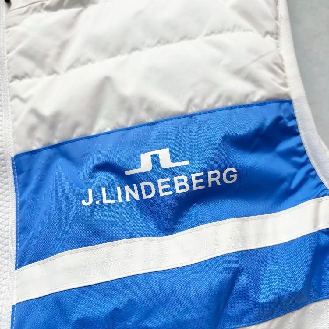 J.LINDEBERG リバーシブル 中綿ボアベスト ダブルジップ 2way S