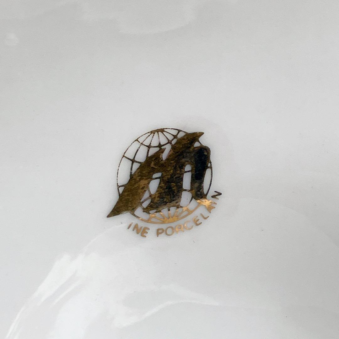 FINE PORCELAIN 鳥と花 陶磁器 置時計 ロココ調 薔薇 立体装飾