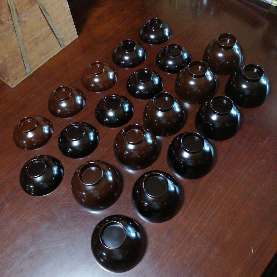 京都蒔絵　長野横笛　金蒔絵紅葉紋吸物椀　10客　10.3cm　江戸後期