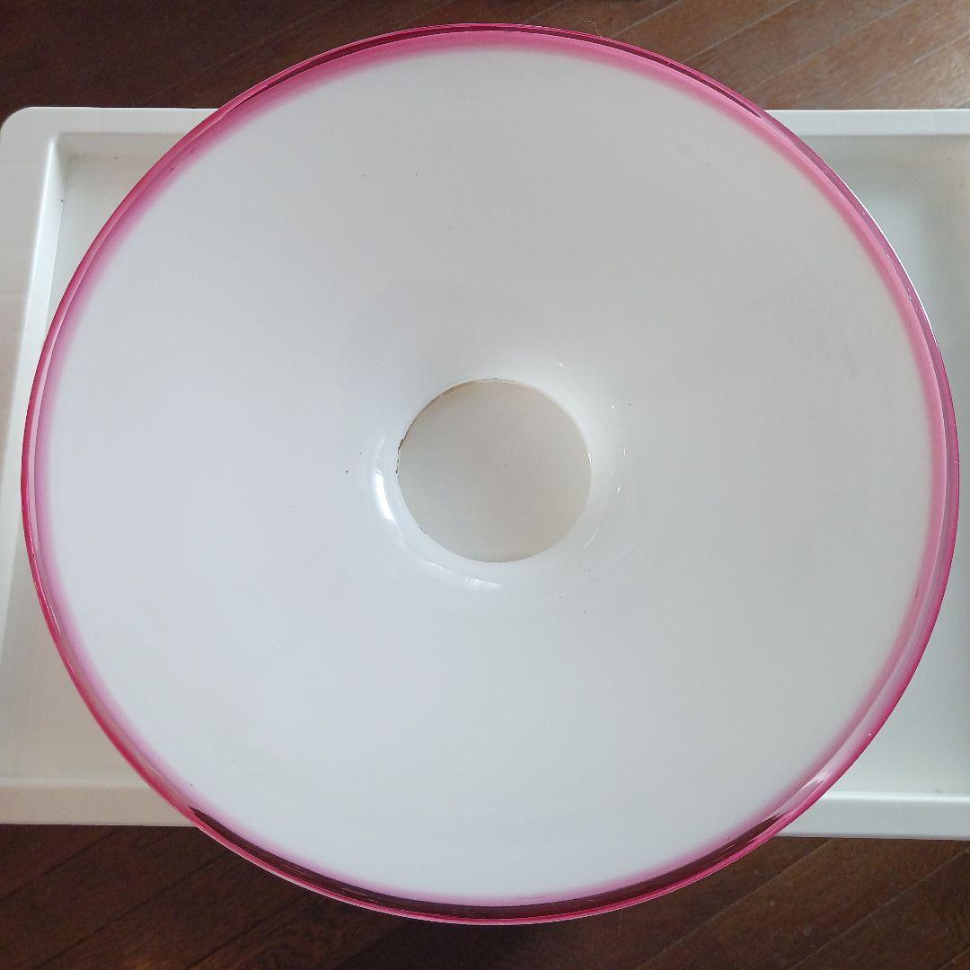 アンティーク吊りオイルランプ　　　ピンクレッド