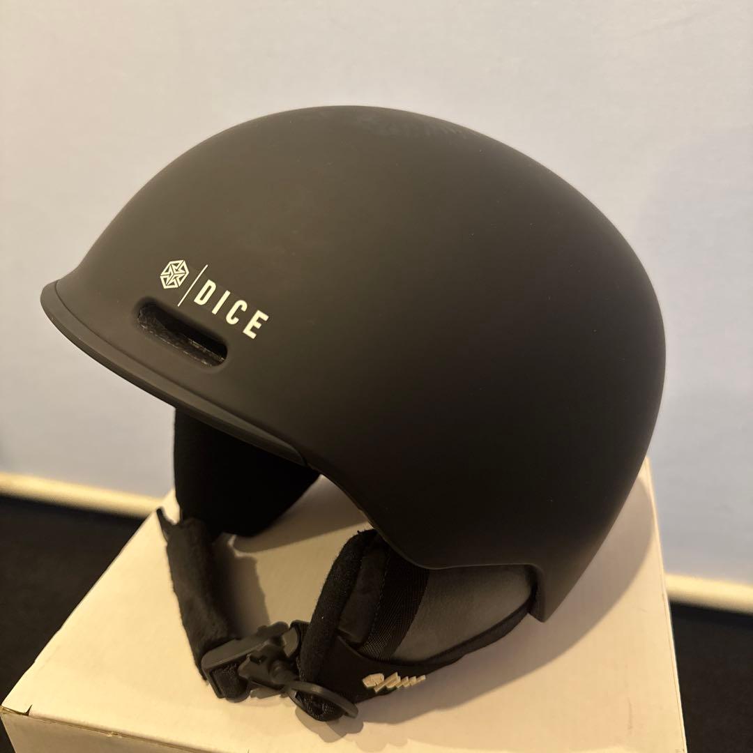 DICE スノーボードヘルメット マットブラック　S/M 子供女性用