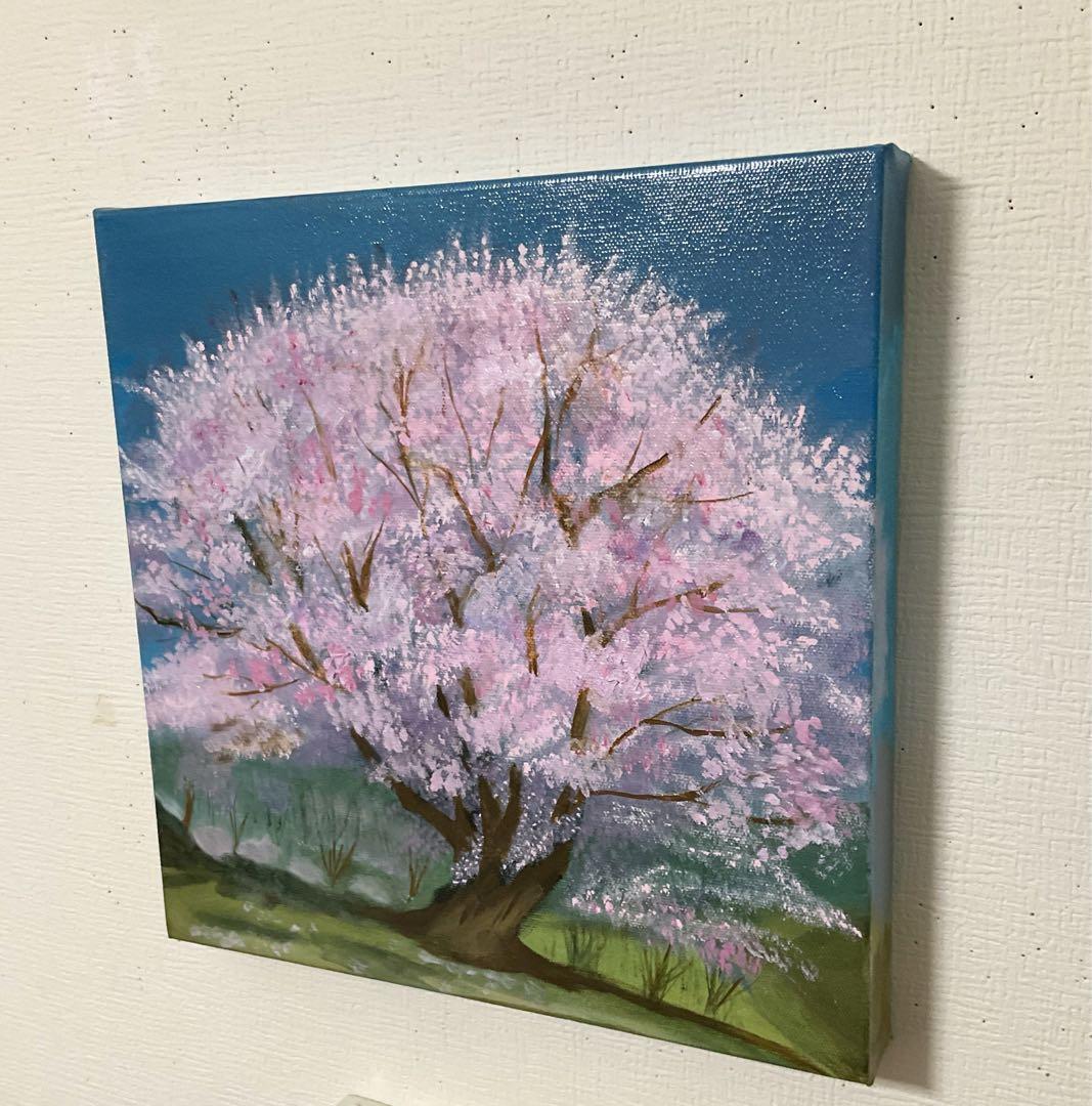 油彩画　「　大王さくら　」原画　3Dキャンパス