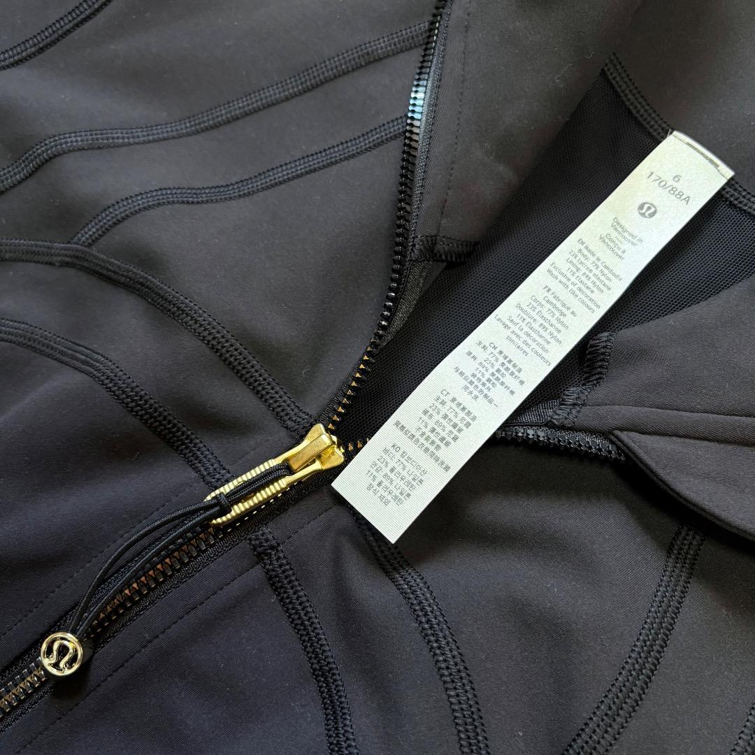 新品19800円 限定品 ルルレモン ディファイン ジャケット クロップ 6 黒