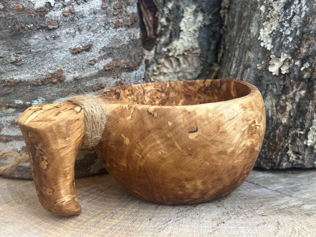 sunswood サンズウッド　白樺瘤　kuksa ククサ1点もの 手彫り